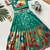 Festive ready skirt and top set for girls featuring elegant weaving panel detailing embroidered lace highlights