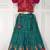 Beautiful ethnic skirt and top set featuring an elegant daaman design with intricate woven motifs