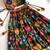 Girls green floral woven lehenga choli set with tie-up top & flowy skirt