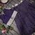 Girls navy woven kanchipuram style lehenga set with silk skirt, crop top & latkans