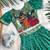 Girls rama bandhani skirt and top set with radha krishna motif back design
