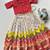 Girls pink silk blend woven lehenga choli with ruffle sleeves & shawl collar