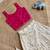 Girls off-white embroidered silk blend polka dot skirt with zari weaving top