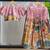 Girls pink kalamkari print lehenga choli set | silk blend embellished ethnic wear with puff sleeves & peter pan collar