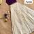 Girls off-white embroidered silk blend polka dot skirt with zari weaving top