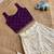 Girls off-white embroidered silk blend polka dot skirt with zari weaving top