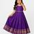 Minipattu violet zari butta frock for girls