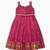 Minipattu burgundy zari butta frock for girls