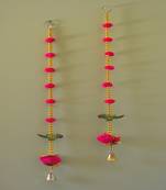  Handmade Hanging Home Decorative Wall Hanging | Diwali Festival Pooja Room Entrance Door (Pack of 2)