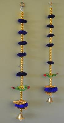 Handmade Hanging Home Decorative Wall Hanging | Diwali Festival Pooja Room Entrance Door (Pack of 2) 1