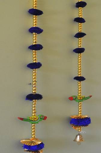 Handmade Hanging Home Decorative Wall Hanging | Diwali Festival Pooja Room Entrance Door (Pack of 2)