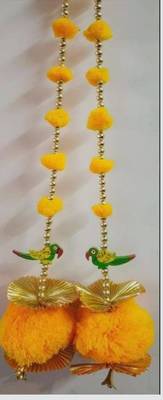 Handmade Hanging Home Decorative Wall Hanging | Diwali Festival Pooja Room Entrance Door (Pack of 2) 1