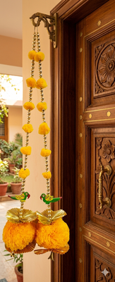 Handmade Hanging Home Decorative Wall Hanging | Diwali Festival Pooja Room Entrance Door (Pack of 2) 2