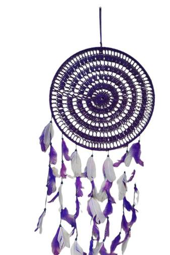 Handmade Decorative Dream Catcher Wall Hanging Traditional Hanging Decorations (Purple) (Set of 1)