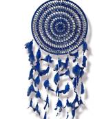 Handmade Decorative Dream Catcher Wall Hanging Traditional Hanging for Home Decor (Blue) (Set of 1)
