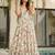 Rayon floral printed fully flared anarkali dress