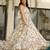 Rayon floral printed fully flared anarkali dress