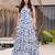 Rayon floral printed fully flared anarkali dress