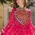 Rani&White Cotton Readymade Navratri Lehenga Choli with Kutchi Gamthi Patchework