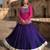 Violet&Pink Rayon Readymade Navratri Lehenga Choli with Kutchi Gamthi Work