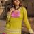 Olive&Pink Rayon Readymade Navratri Lehenga Choli with Kutchi Gamthi Work