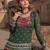 Green&Red Rayon Readymade Navratri Lehenga Choli with Kutchi Gamthi Work