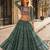 D Green Georgette Readymade Navratri Lehenga Choli with Kutchi & Patchework