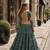 D Green Georgette Readymade Navratri Lehenga Choli with Kutchi & Patchework