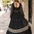 Black Cotton Readymade Navratri Lehenga Choli with Bandhej & Patchework