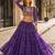 Violet Georgette Readymade Navratri Lehenga Choli with Kutchi & Patchework