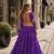 Violet Georgette Readymade Navratri Lehenga Choli with Kutchi & Patchework
