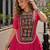 Pink Cotton Readymade Navratri Lehenga Choli with Kutchi & Patchework