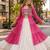 Rani&White Cotton Readymade Navratri Lehenga Choli with Leheriya & Patchework