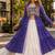 Violet&White Cotton Readymade Navratri Lehenga Choli with Leheriya & Patchework