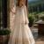 White Cotton Readymade Navratri Lehenga Choli with Zari & Mirror lace Work