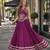Purple Rayon Readymade Navratri Lehenga Choli with Mirror Gamthi Work