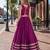 Purple Rayon Readymade Navratri Lehenga Choli with Mirror Gamthi Work