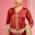 Red modal satin salwar kurta set