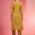 Mustard chanderi hand embroidered kurta set