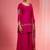 Rani pink viscose dupion silk hand embroidered sharara set