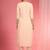 Light beige organza sequin beads dabka work kurta set