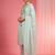 Light sea green organza sequin beads dabka work kurta set