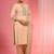 Beige  chanderi hand embroidered kurta set