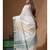 Off-white mal chanderi with applique work saree with blouse piece