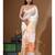Off-white mal chanderi with applique work saree with blouse piece
