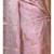 Pink mal chanderi with applique work saree with blouse piece