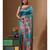 Multicolour semi - tussar with digital print saree with blouse piece