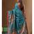 Multicolour semi - tussar with digital print saree with blouse piece