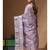 Lavendar mal chanderi with applique work saree with blouse piece