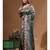 Multicolour semi - tussar with digital print saree with blouse piece